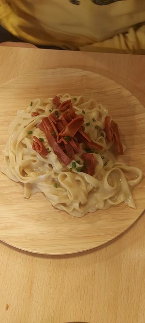 Carbonara at A Flama in Zaragoza