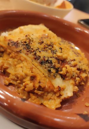 Lasanya at A Flama in Zaragoza