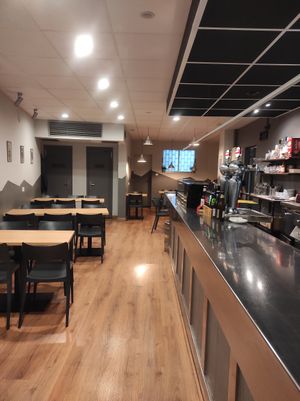 Inside at A Flama in Zaragoza