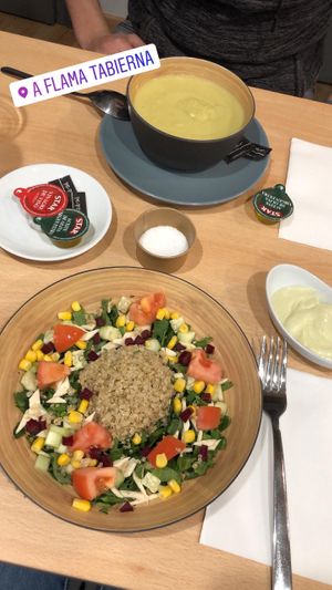 Salad at A Flama in Zaragoza
