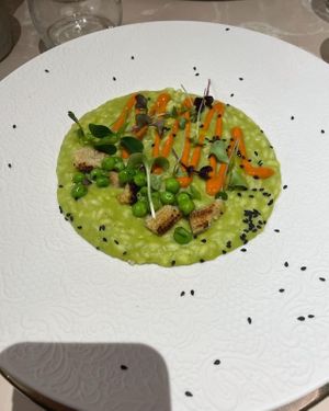Risotto at Linfa in Milan