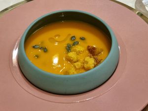 Pumpkin Soup at Linfa in Milan