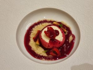 Ricotta Desert - that's incredible at Linfa in Milan