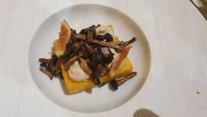 Polenta starter at Linfa in Milan