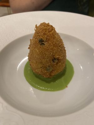 Arancini  at Linfa in Milan