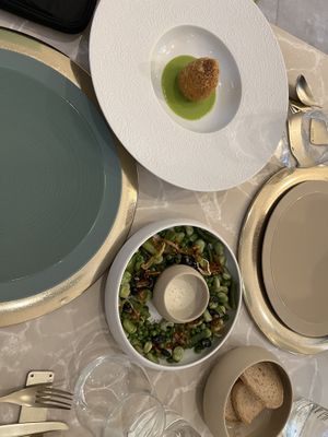 Tzatziki (nice to have veggies) and Aracini (amazing!)  at Linfa in Milan