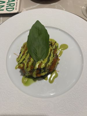 Aubergine parmigiana   at Linfa in Milan