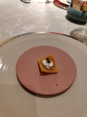 Polenta con formaggio di mandorle at Linfa in Milan