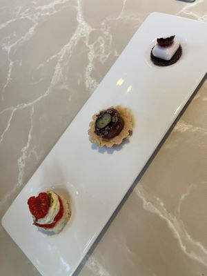 Desert: petit patisserie (chef’s choice)  at Linfa in Milan