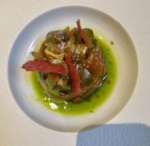 Ode to tomato starter  at Linfa in Milan