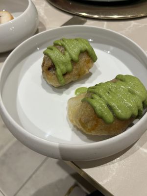 Fried courgette flowers.   at Linfa in Milan