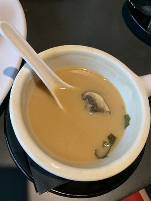 Sour?? Miso soup at Sakana in Rocky River