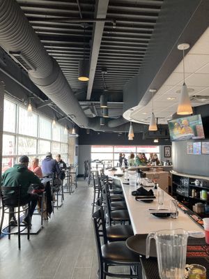 Bar and seating   at Sakana in Rocky River