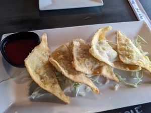 Vegan Rangoon at Sakana in Rocky River