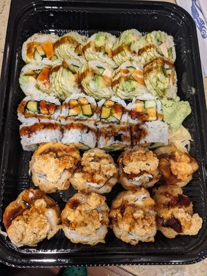 3 different vegan sushis! at Sakana in Rocky River