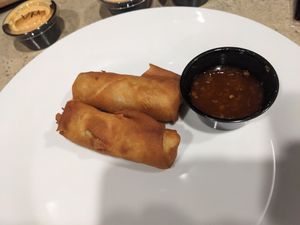 Vegan spring rolls  at Sakana in Rocky River