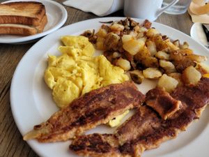 We went back today and my boyfriend had the Traditional Vegan.  Yum! at J's Diner in Hagerstown