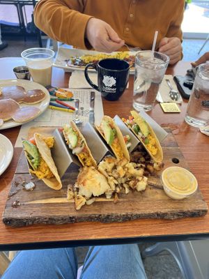 Vegan breakfast tacos   at J's Diner in Hagerstown