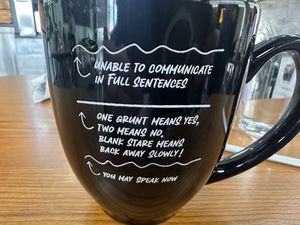 Big Black Mug of Black Coffee!   at J's Diner in Hagerstown