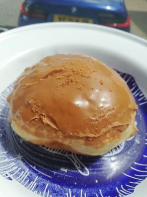 Biscoff doughnut at Sasparella Vegan Deli + Donut Delivery in Falmouth