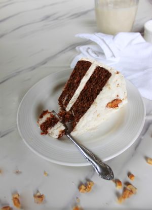 Moist Carrot Cake with Buttercream Frosting at The Cooling Tin in New Delhi