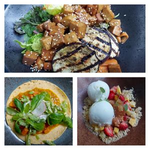 Vegan 3- gangen menu at Liff in Assen