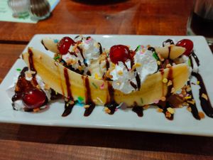Banana Split at Thornberry Cafe & Deli in North Aston