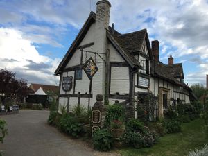The national trust owned pub  at The Fleece Inn in Bretforton