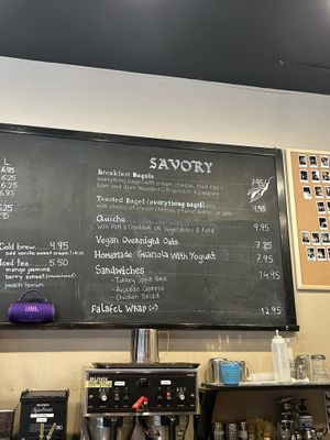 Their savory selections (peep the falafel wrap)  at Arbutus Coffee in Vancouver