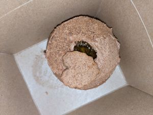 Vegan spiced doughnut at The Chakra Lounge in Sheffield