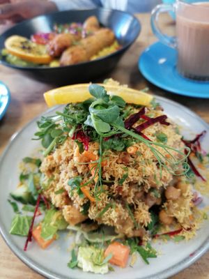 Chickpea salad at The Chakra Lounge in Sheffield
