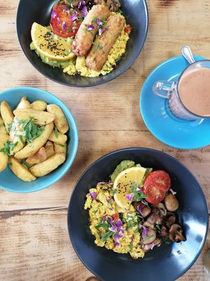 Spiced chips at The Chakra Lounge in Sheffield