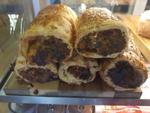 Sausage rolls at The Chakra Lounge in Sheffield