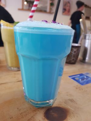 Blueberry shake at The Chakra Lounge in Sheffield