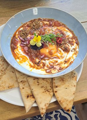 Tadka eggs at The Chakra Lounge in Sheffield