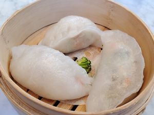 Shitake mushroom dumplings  at Iron Teapot Dim Sum in Culver City