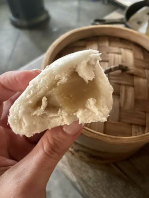 White Lotus Sweet Bun  at Iron Teapot Dim Sum in Culver City