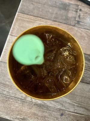 Ginger Black Milk Tea w Lychee added (without the non-dairy milk)  at Iron Teapot Dim Sum in Culver City