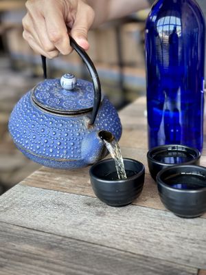 Dragon Well Green Tea  at Iron Teapot Dim Sum in Culver City
