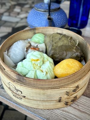 Dim Sum Sampler  at Iron Teapot Dim Sum in Culver City