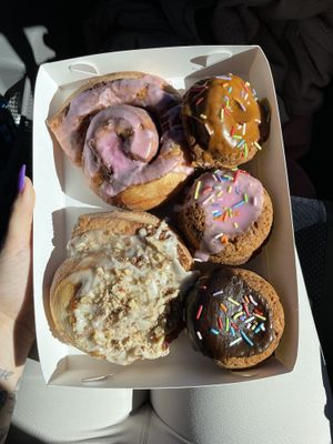 Gluten free vegan cinnamon rolls and doughnuts  at GF EATS in Bellambi