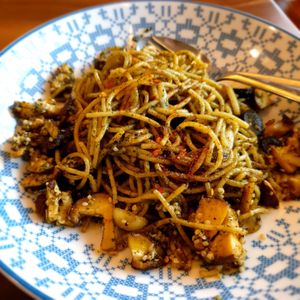 Take away Perilla Pesto....added mushrooms.  So good at Retro33 - 레트로33 in Yongin