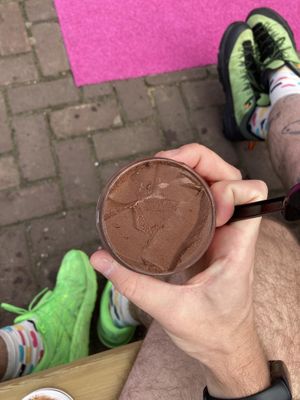 Dark chocolate  at Ijsbaas in Margraten