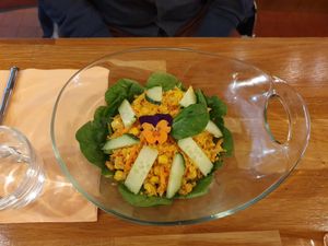 Coconut, carotte salad at Restaurant Indonesia in Paris