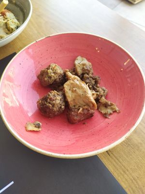 Plato vegano at Els del Mig in Olot