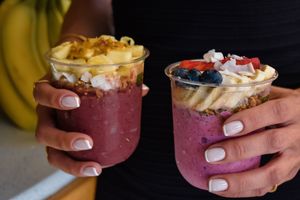   at Stolen Fruit in Santorini