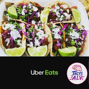 Tacos de bistec! at Tacos ALV  in Playa Del Carmen