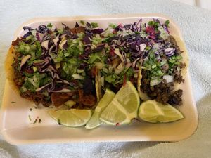 Tacos. One of each at Tacos ALV  in Playa Del Carmen