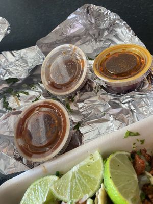 Salsa  at Tacos ALV  in Playa Del Carmen