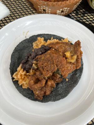 chicharon taco  at Tacos ALV  in Playa Del Carmen